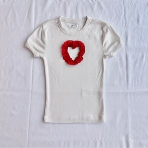Kimchi Blue Urban Outfitters Sweetheart Cutout Baby Tee ❣️ Size Extra Small